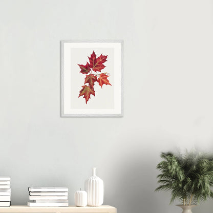 Wooden Framed Print | Autumn Leaves - Lyrea