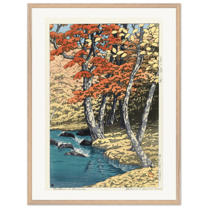 Wooden Framed Print | Herfst in Oirase - Lyrea