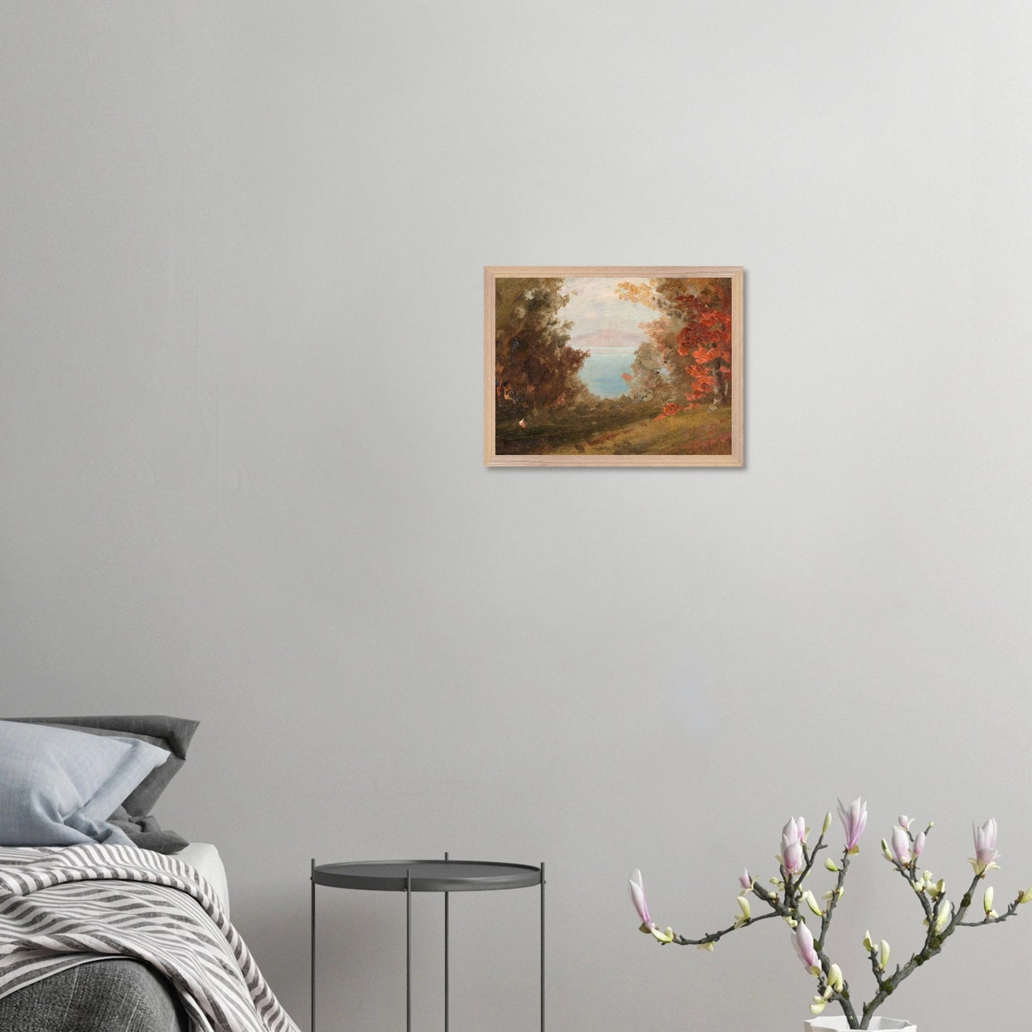 Wooden Framed Print | Woodland Scene - Lyrea