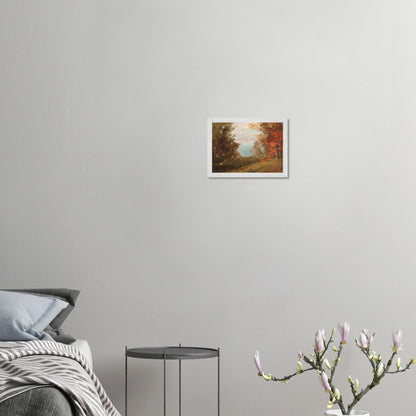Wooden Framed Print | Woodland Scene - Lyrea