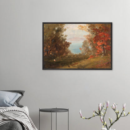 Wooden Framed Print | Woodland Scene - Lyrea