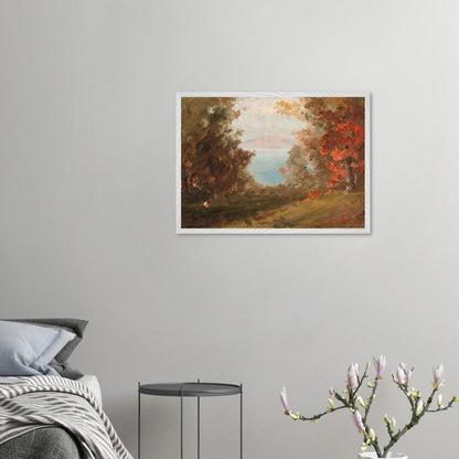 Wooden Framed Print | Woodland Scene - Lyrea