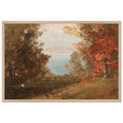 Wooden Framed Print | Woodland Scene - Lyrea