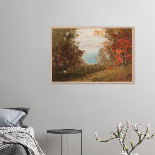 Wooden Framed Print | Woodland Scene - Lyrea
