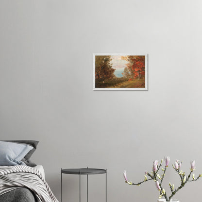 Wooden Framed Print | Woodland Scene - Lyrea